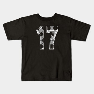 Soccer Number 17 Soccer Jersey #17 Soccer Mom Player Fan Kids T-Shirt